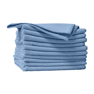 Image sur Chiffons de microfibre - Bleu 14 po - pqt 10