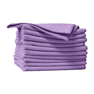 Image sur Chiffons de microfibre - Mauve 14 po - Pqt 10