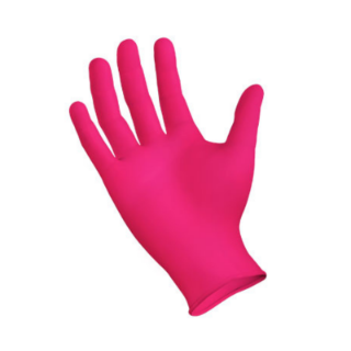 Image sur S5300L - Gants nitrile rose avec aloès - G 