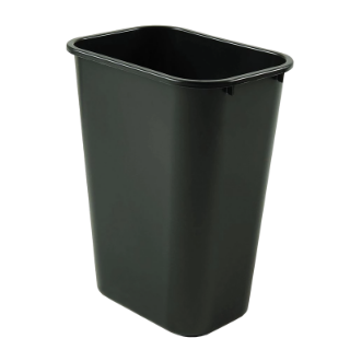 Image sur Poubelle rectangulaire noire Rubbermaid - 38L