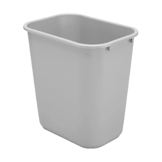 Image sur Poubelle rectangulaire grise Rubbermaid - 26 L