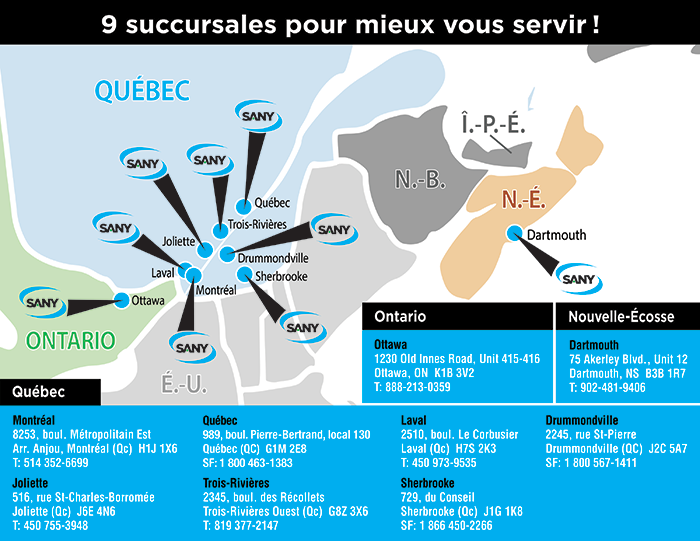 carte succursales 
